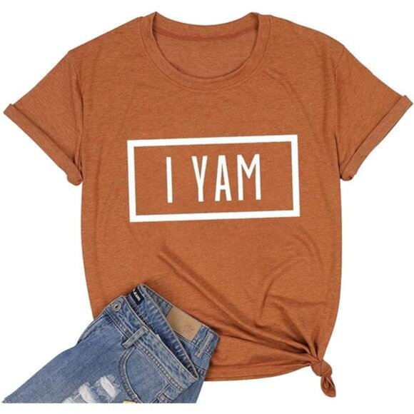 "She's My Sweet Potato, I Yam" Matching Thanksgiving Couples Shirt - Picture 5 of 7